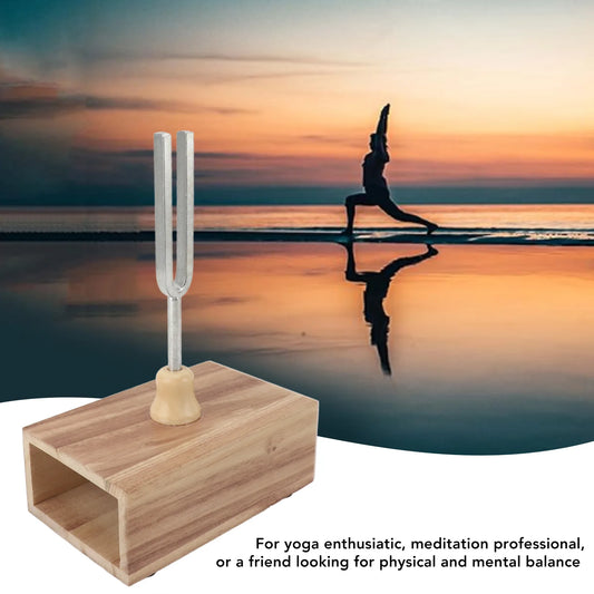 512 Hz tuning fork with beech resonator, view 2
