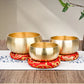 Sanskrit-engraved brass singing bowl, view 4