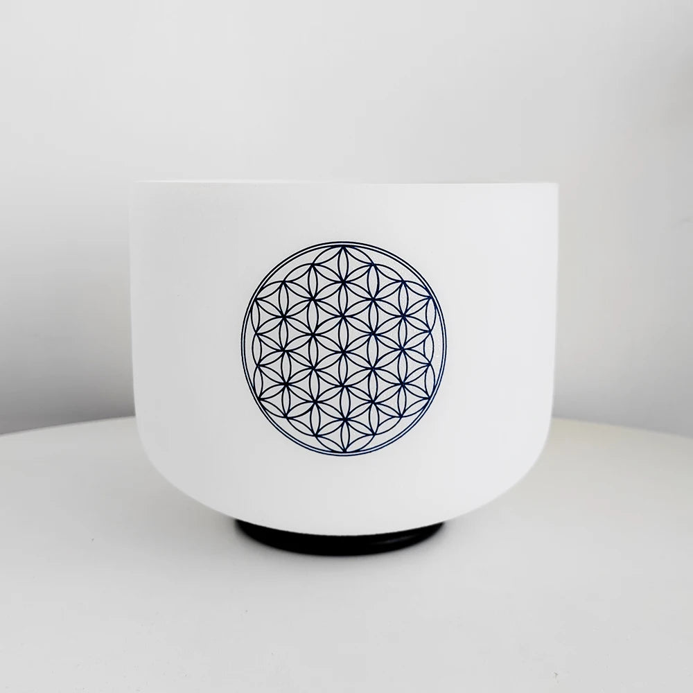 8 inch coloured crystal singing bowl, view 8