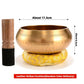 Hammered-finish singing bowl set with cushion and striker, view 12