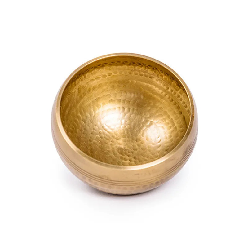 Traditional brass singing bowl, view 3