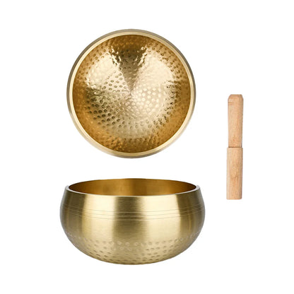 Traditional brass singing bowl