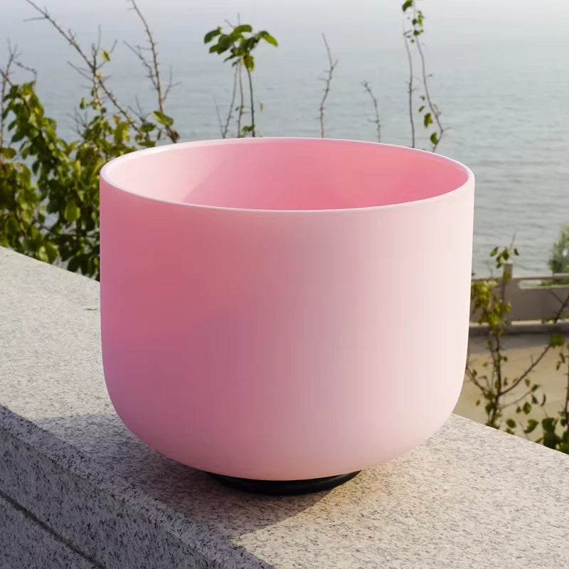 8 inch coloured crystal singing bowl, view 14