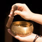 Traditional brass singing bowl, view 2